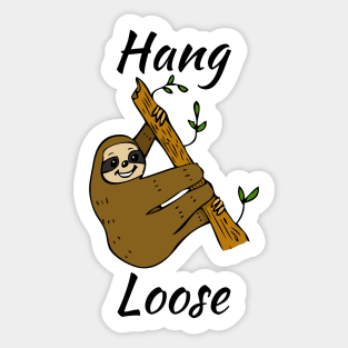 Hang Loose Sloth Sticker